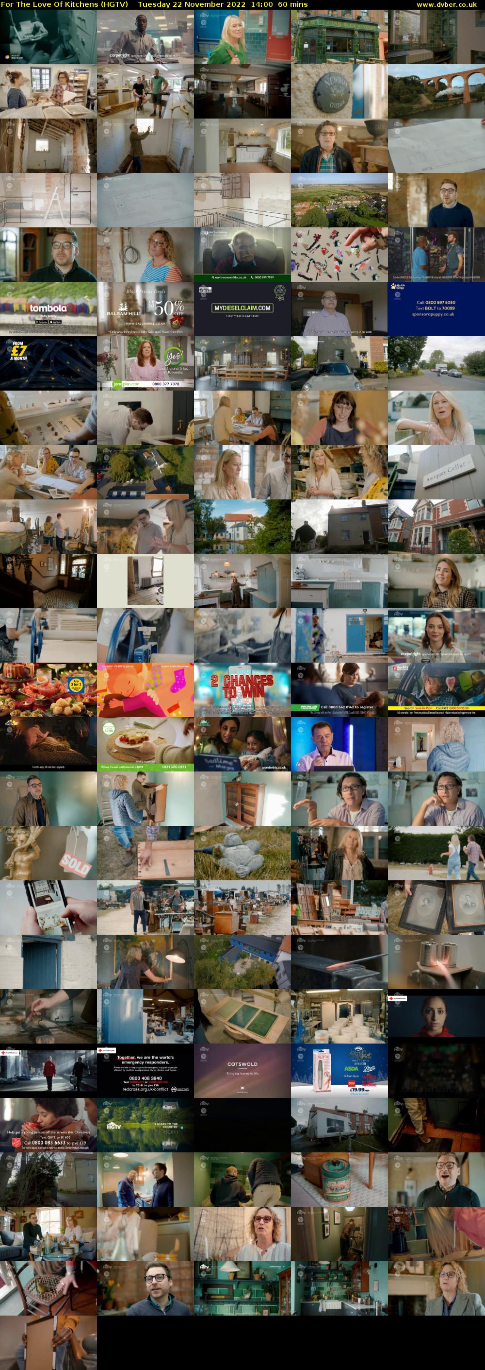 For The Love Of Kitchens (HGTV) Tuesday 22 November 2022 14:00 - 15:00