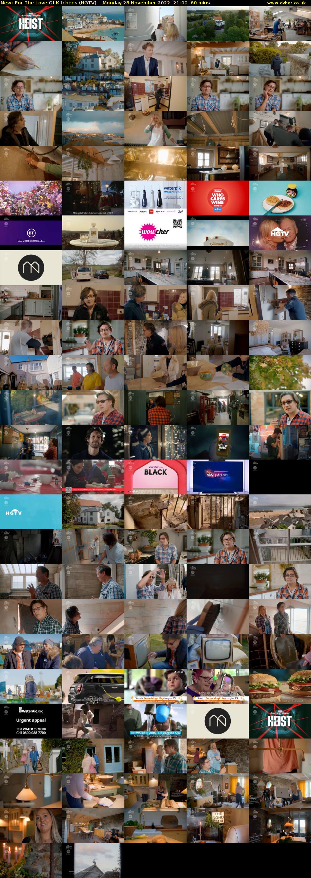 For The Love Of Kitchens (HGTV) Monday 28 November 2022 21:00 - 22:00