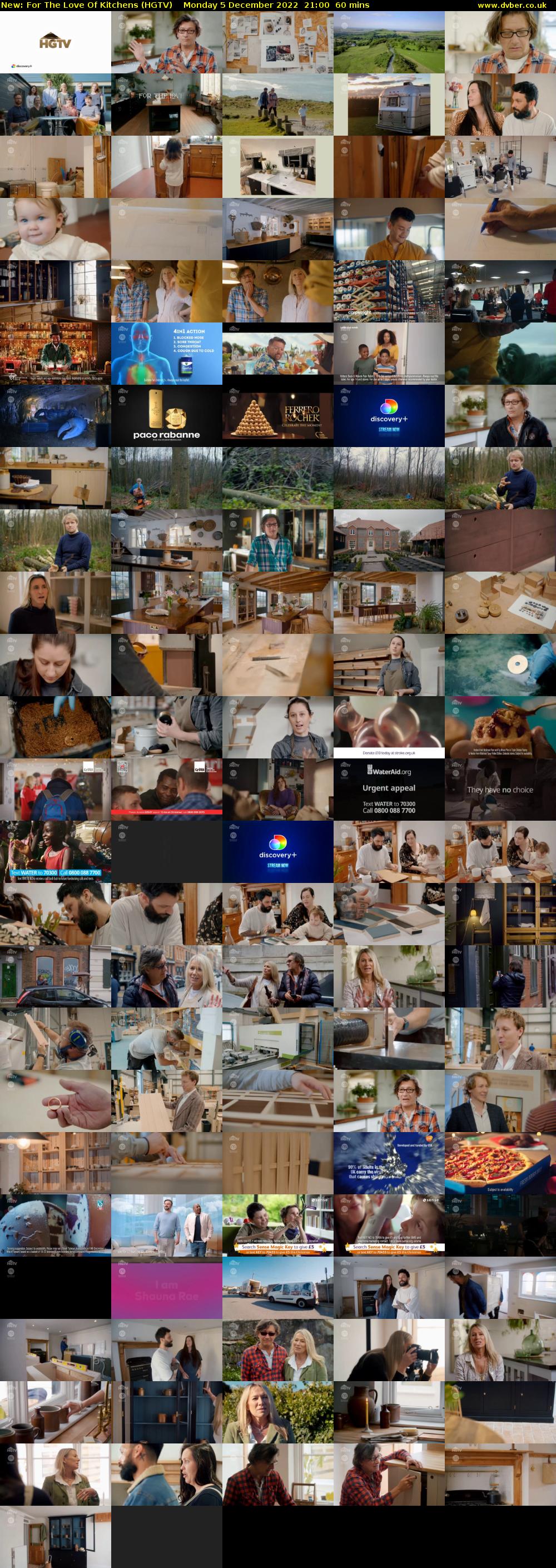 For The Love Of Kitchens (HGTV) Monday 5 December 2022 21:00 - 22:00