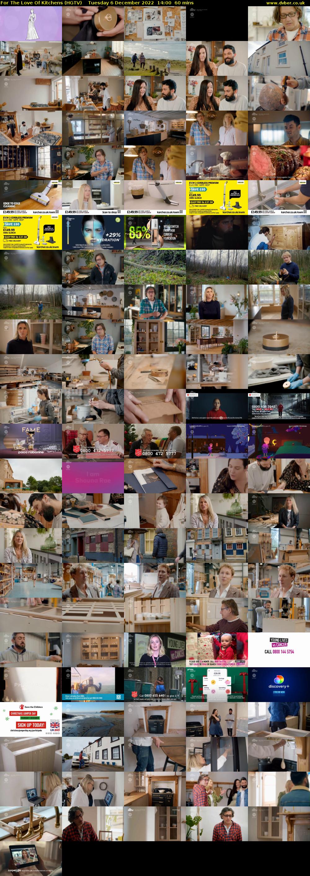 For The Love Of Kitchens (HGTV) Tuesday 6 December 2022 14:00 - 15:00