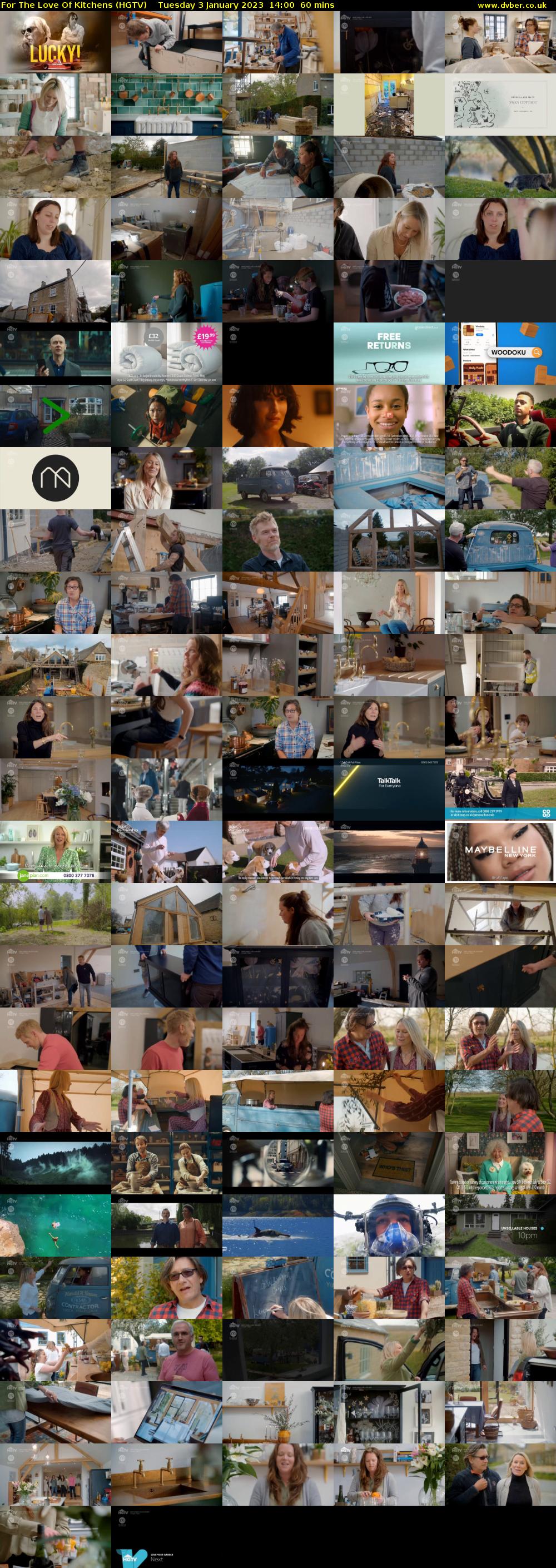 For The Love Of Kitchens (HGTV) Tuesday 3 January 2023 14:00 - 15:00