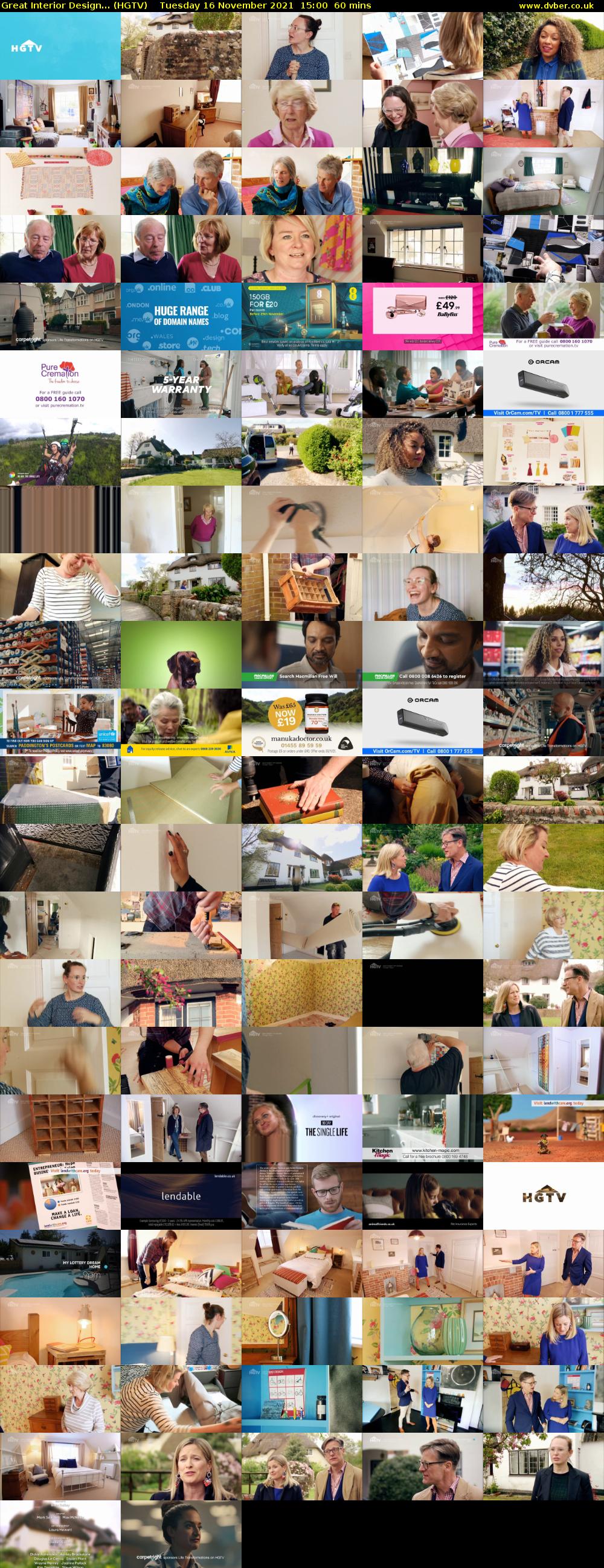 Great Interior Design... (HGTV) Tuesday 16 November 2021 15:00 - 16:00