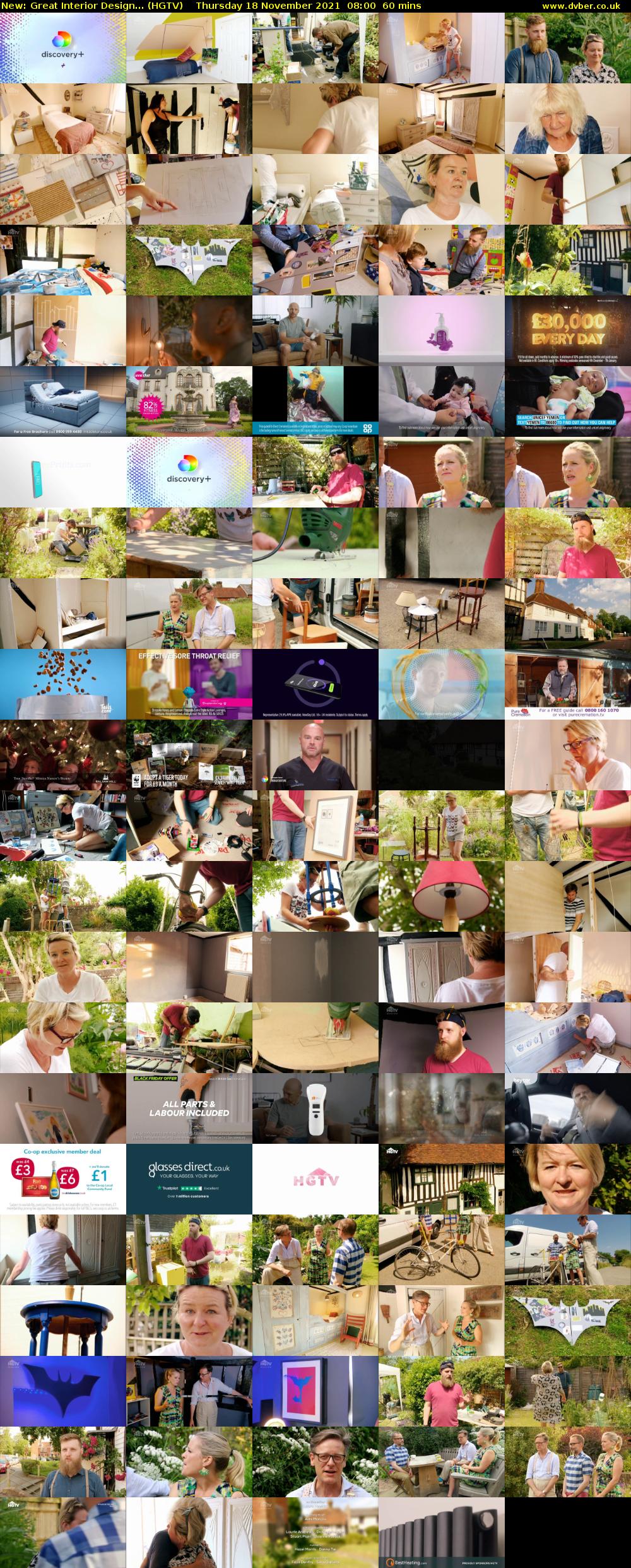 Great Interior Design... (HGTV) Thursday 18 November 2021 08:00 - 09:00