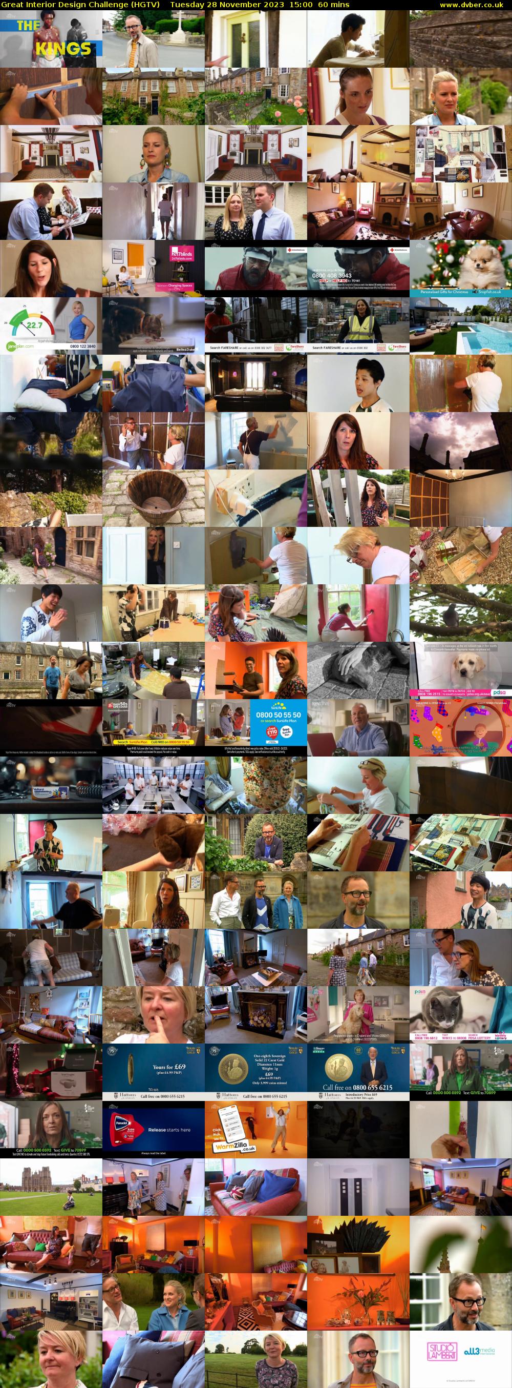 Great Interior Design Challenge (HGTV) Tuesday 28 November 2023 15:00 - 16:00