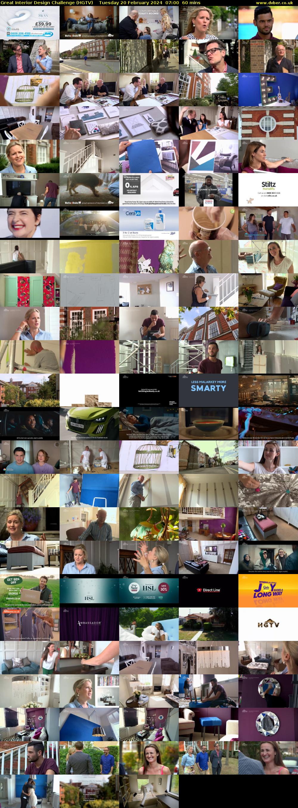 Great Interior Design Challenge (HGTV) Tuesday 20 February 2024 07:00 - 08:00