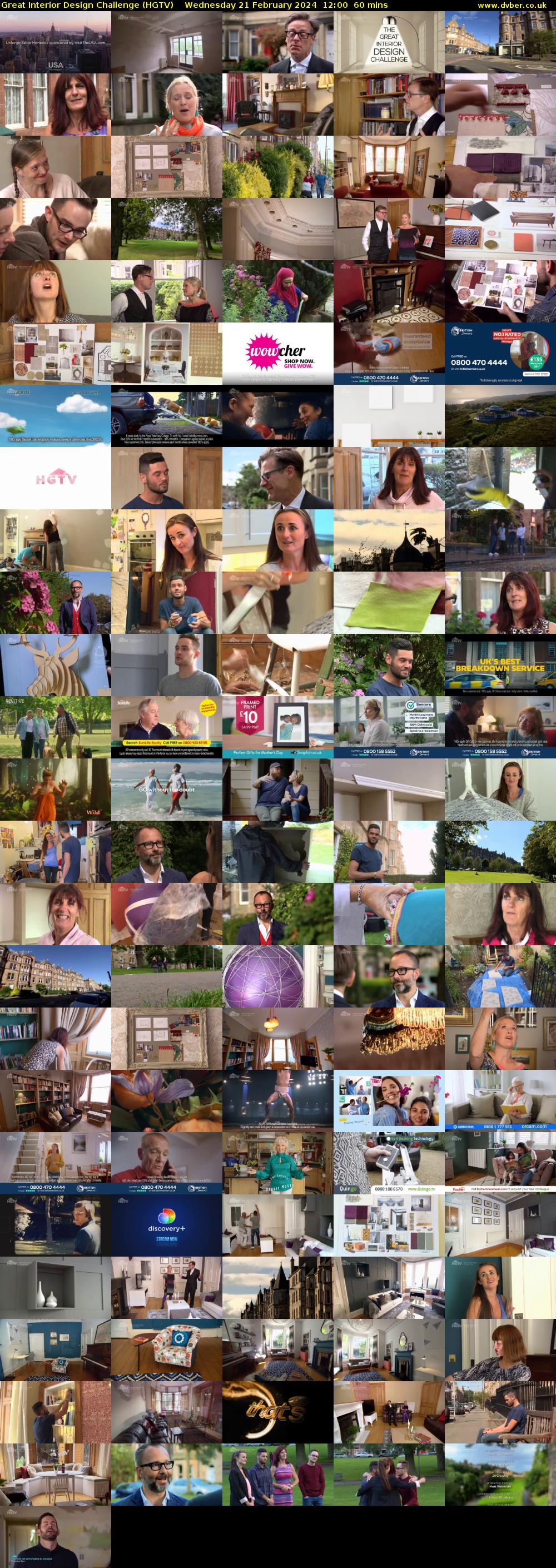 Great Interior Design Challenge (HGTV) Wednesday 21 February 2024 12:00 - 13:00