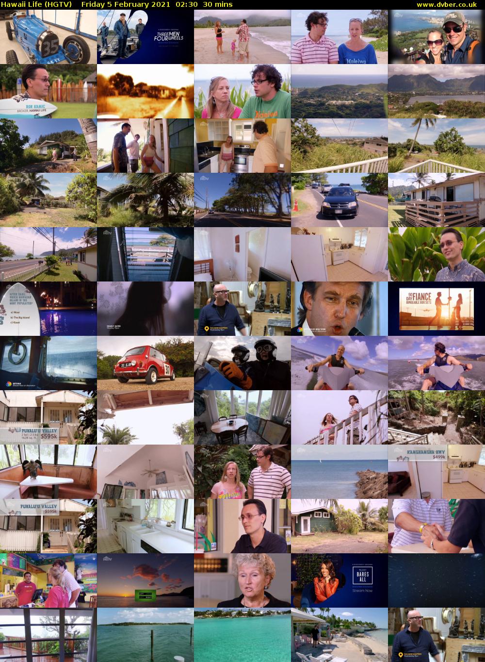 Hawaii Life (HGTV) Friday 5 February 2021 02:30 - 03:00