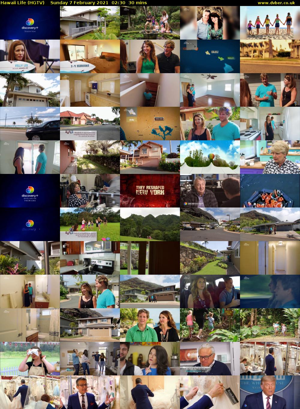 Hawaii Life (HGTV) Sunday 7 February 2021 02:30 - 03:00