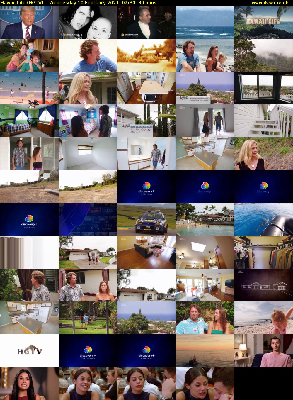 Hawaii Life (HGTV) Wednesday 10 February 2021 02:30 - 03:00