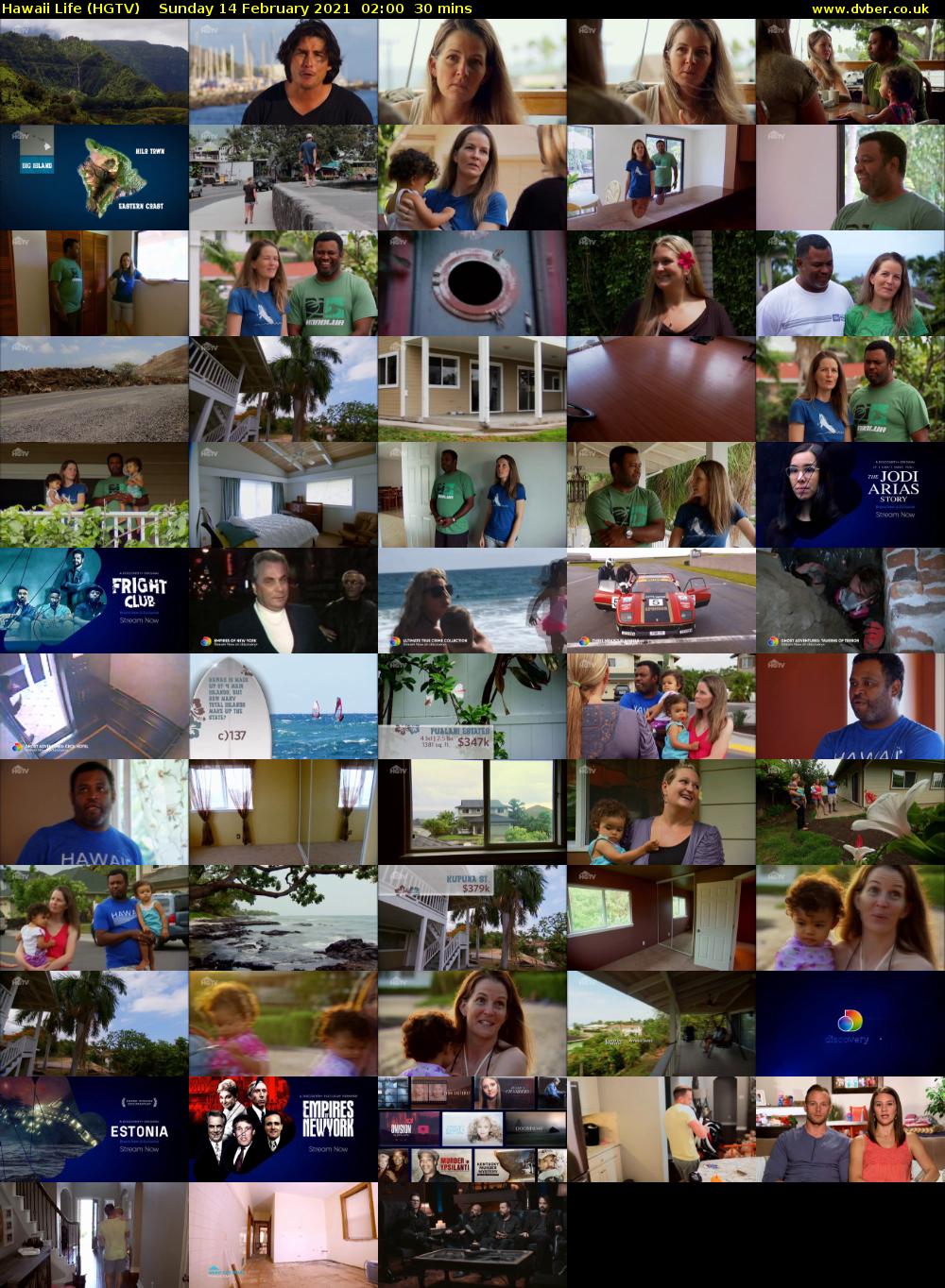 Hawaii Life (HGTV) Sunday 14 February 2021 02:00 - 02:30