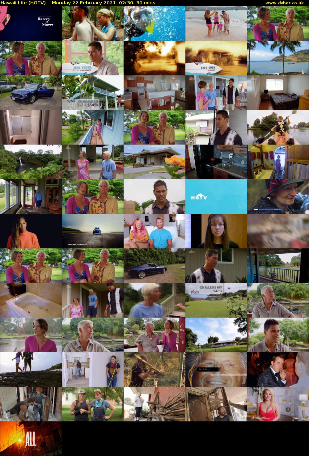 Hawaii Life (HGTV) Monday 22 February 2021 02:30 - 03:00