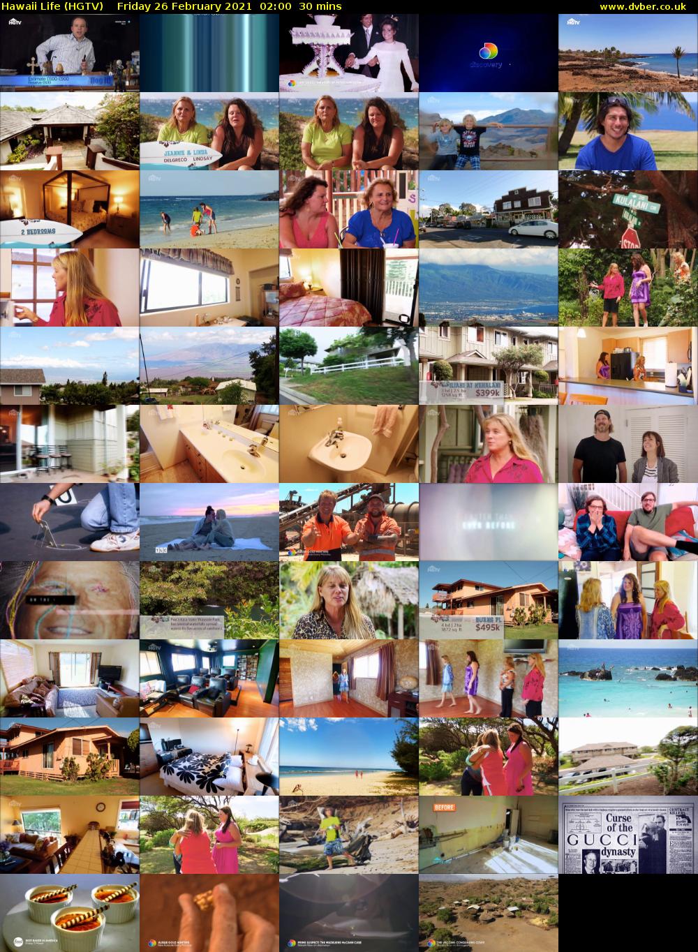 Hawaii Life (HGTV) Friday 26 February 2021 02:00 - 02:30