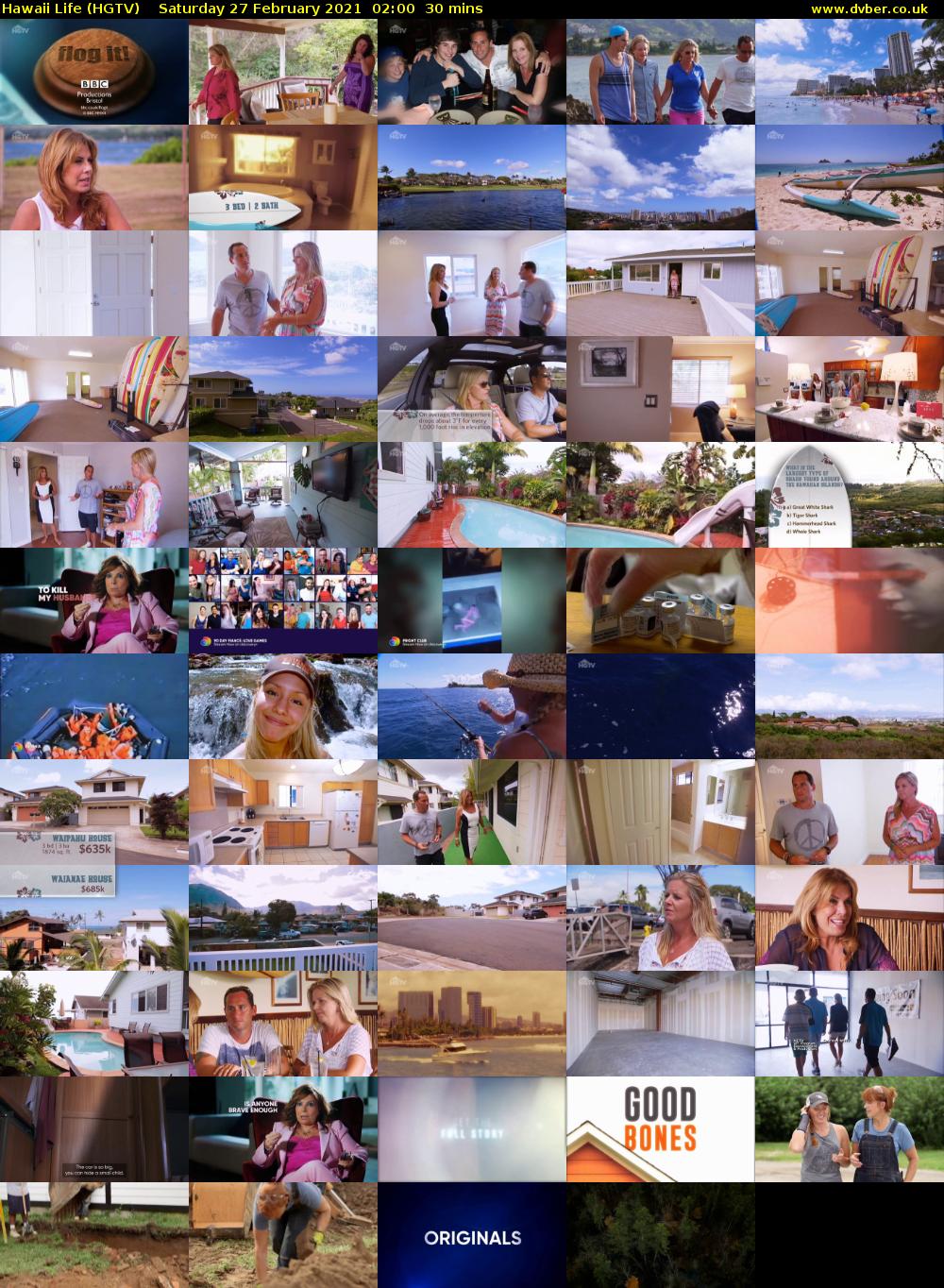 Hawaii Life (HGTV) Saturday 27 February 2021 02:00 - 02:30