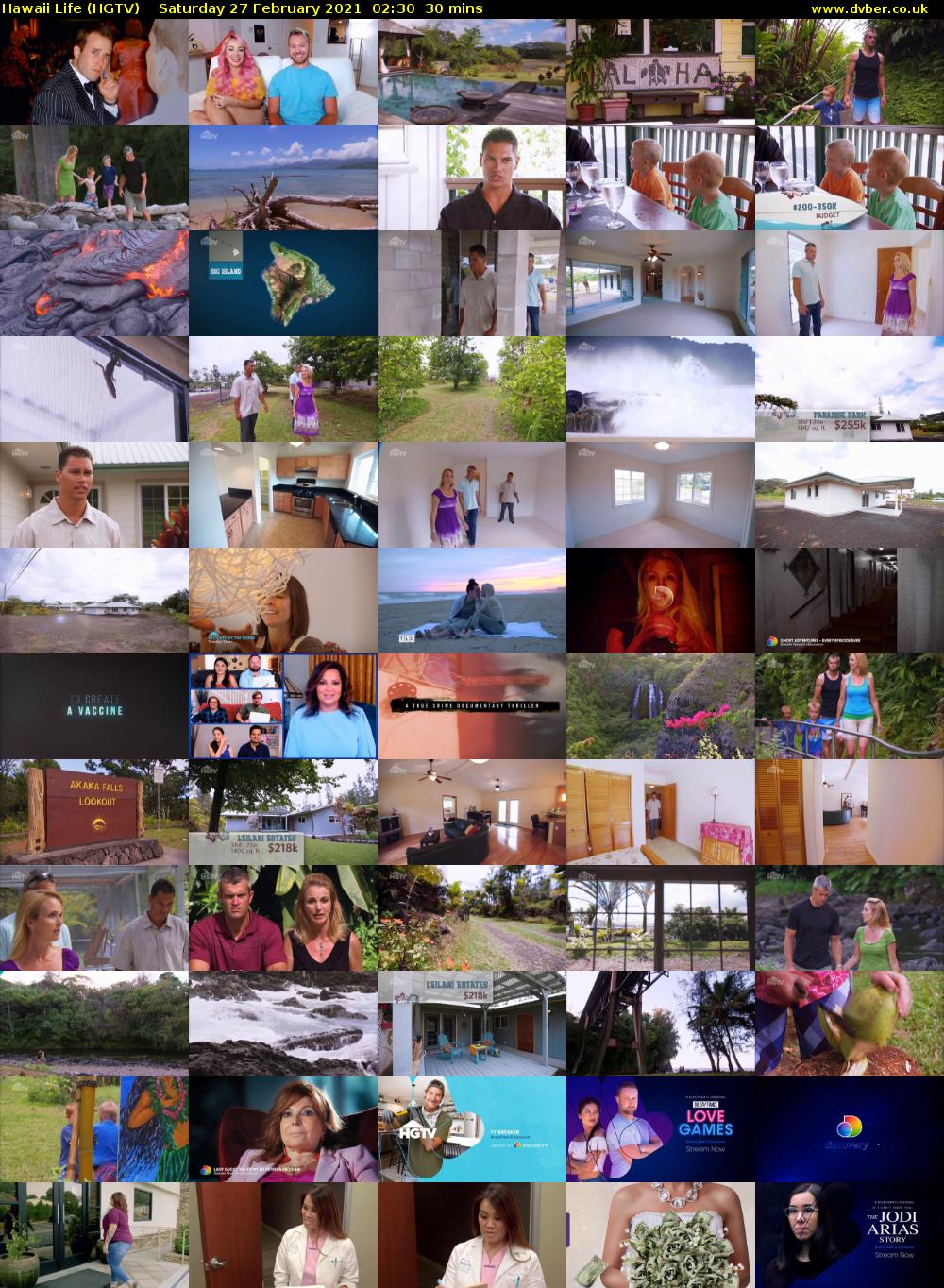 Hawaii Life (HGTV) Saturday 27 February 2021 02:30 - 03:00