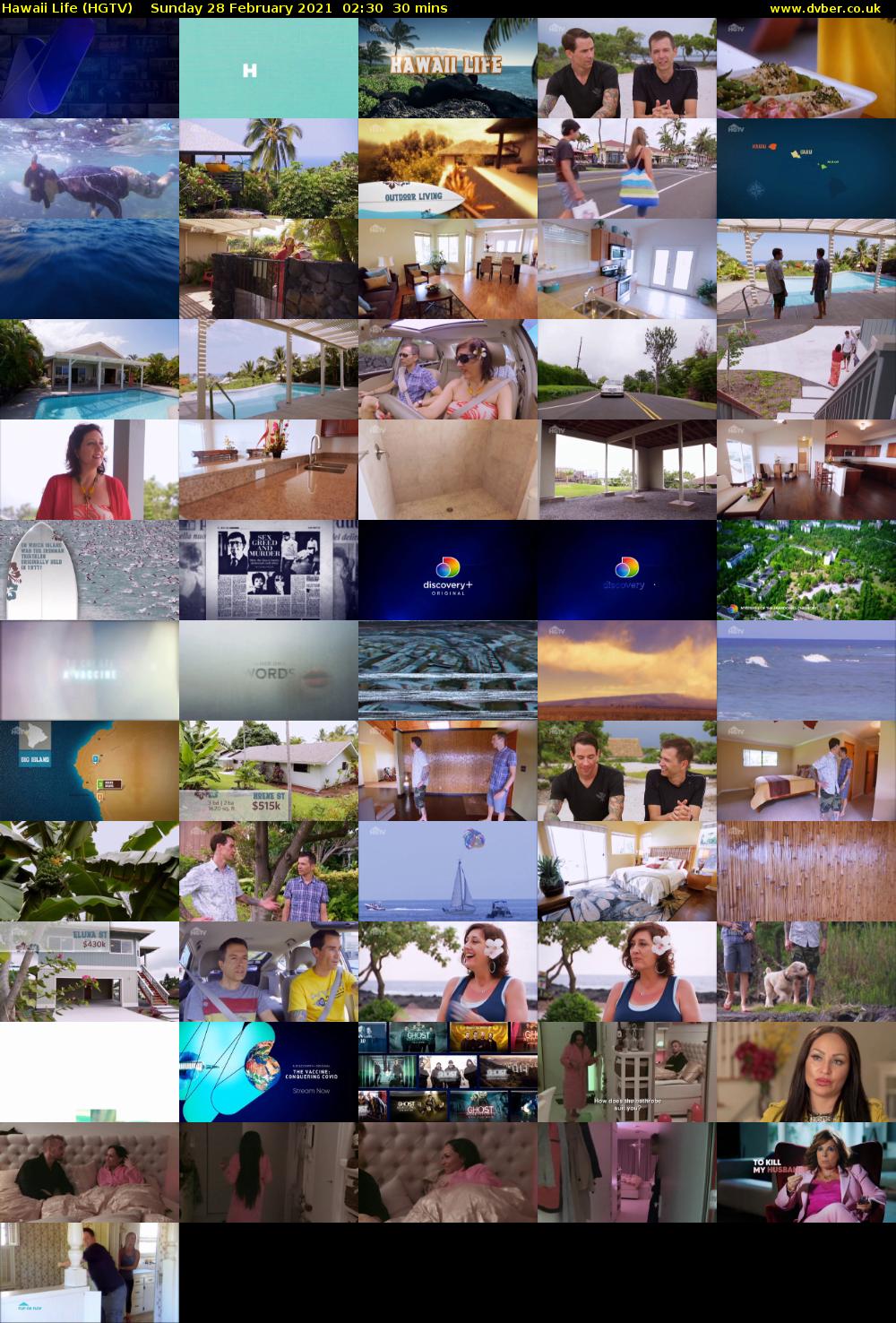 Hawaii Life (HGTV) Sunday 28 February 2021 02:30 - 03:00