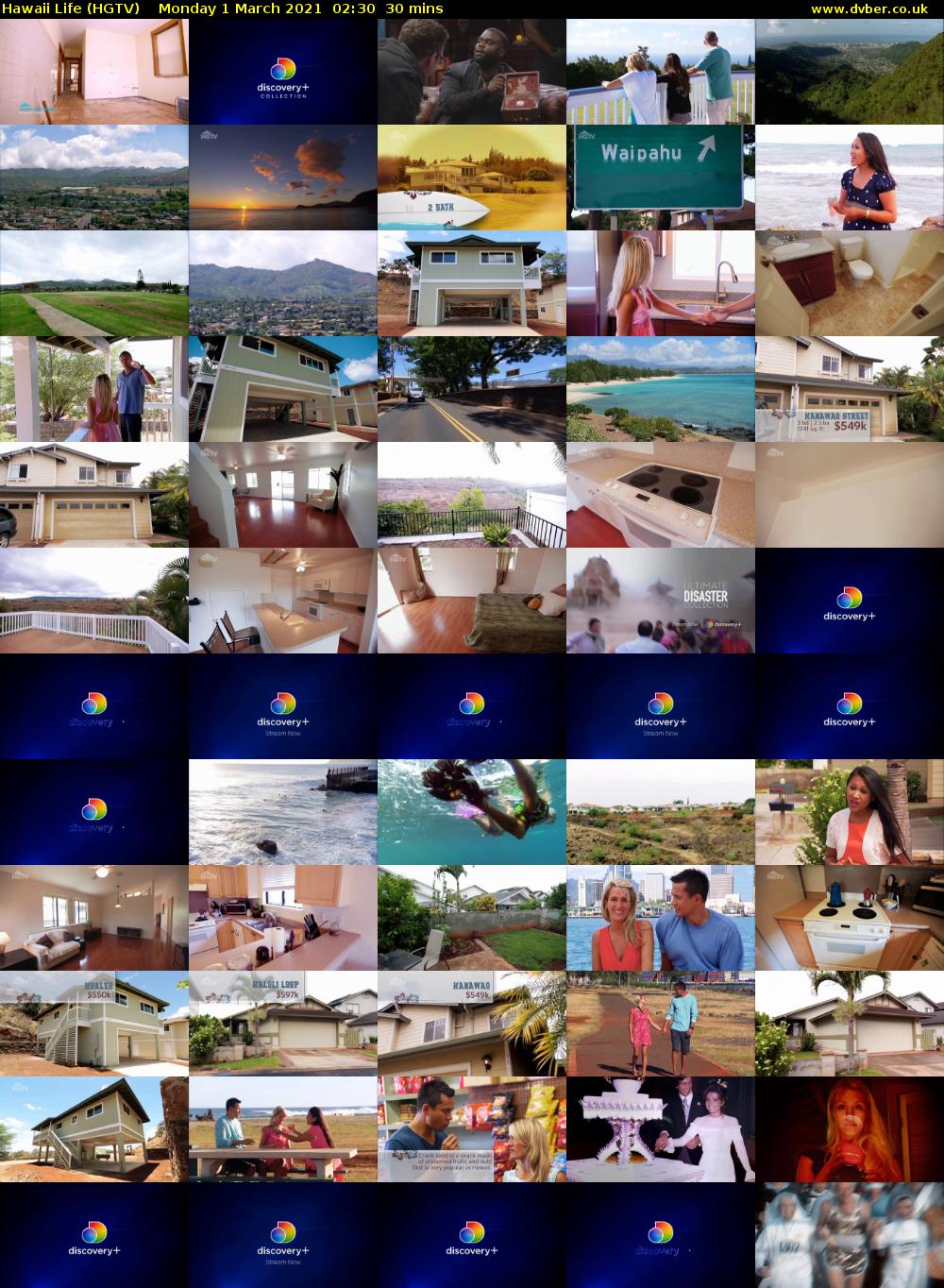 Hawaii Life (HGTV) Monday 1 March 2021 02:30 - 03:00