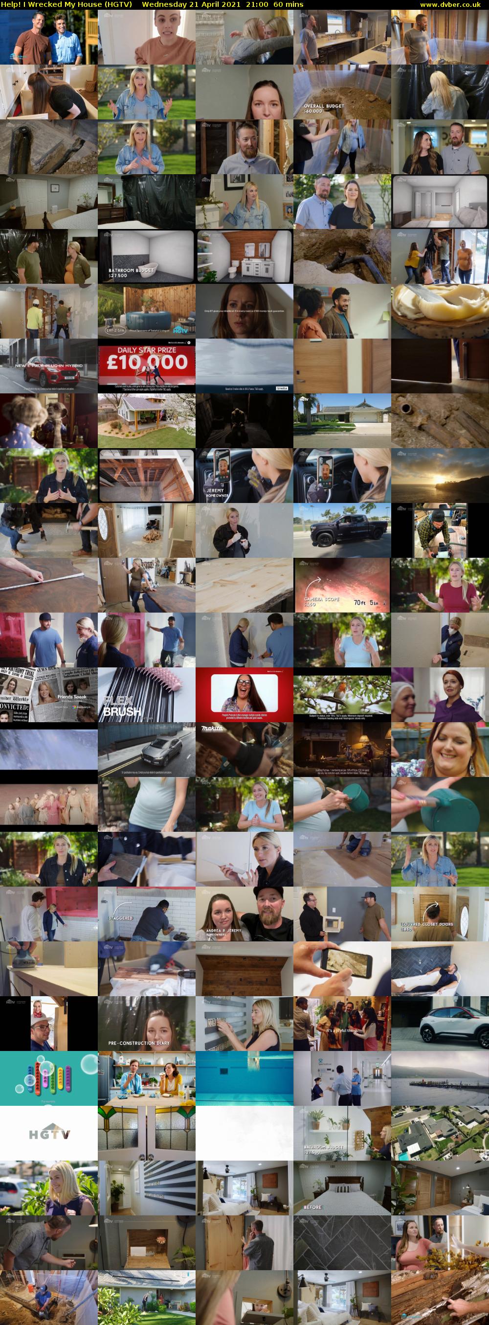 Help! I Wrecked My House (HGTV) Wednesday 21 April 2021 21:00 - 22:00