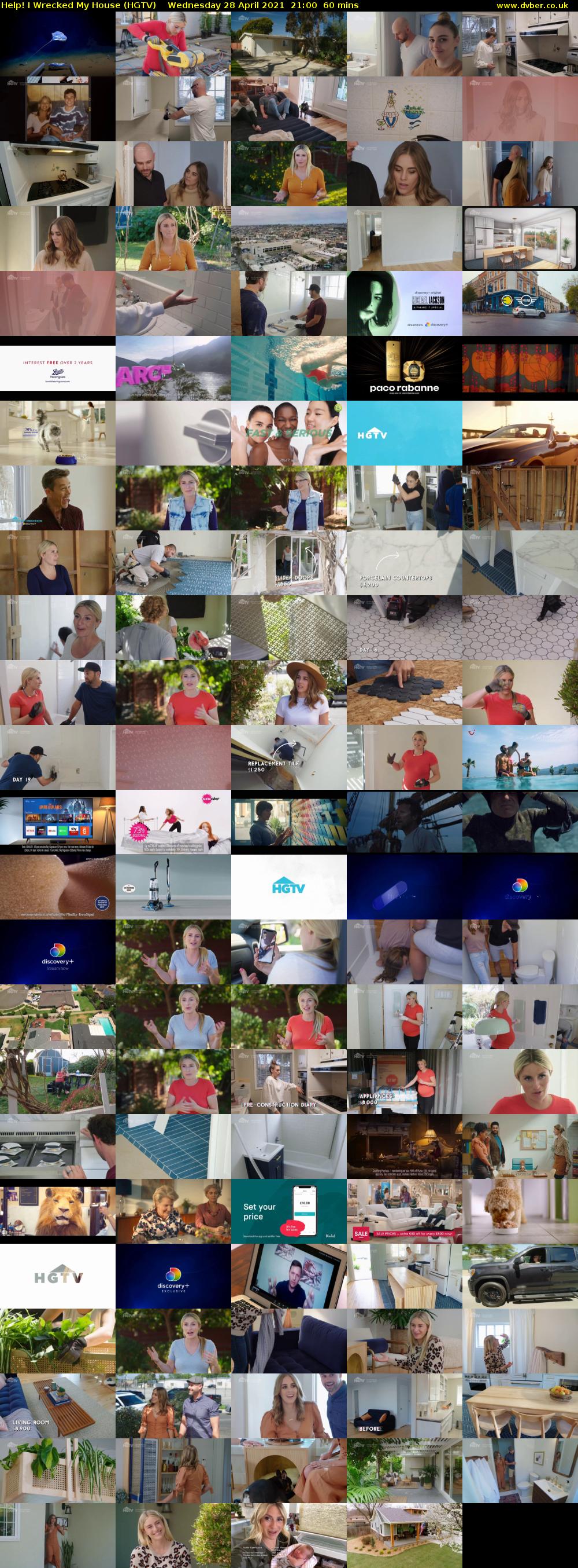 Help! I Wrecked My House (HGTV) Wednesday 28 April 2021 21:00 - 22:00