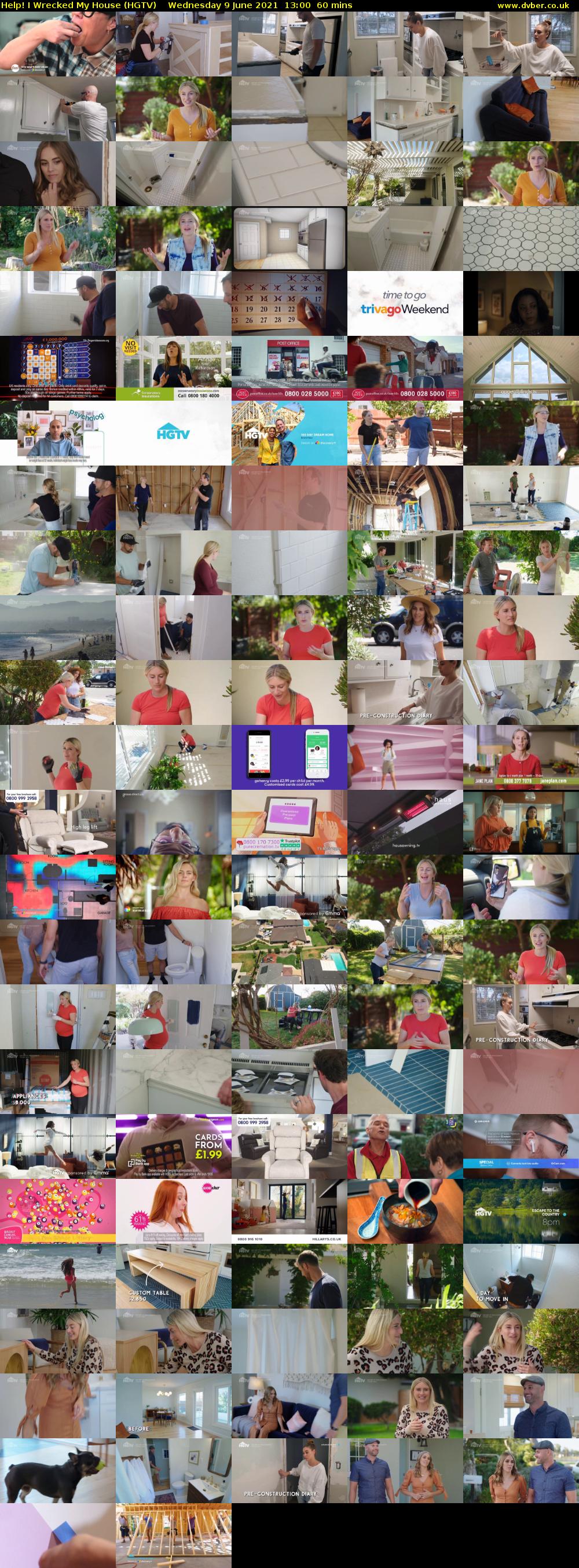 Help! I Wrecked My House (HGTV) Wednesday 9 June 2021 13:00 - 14:00