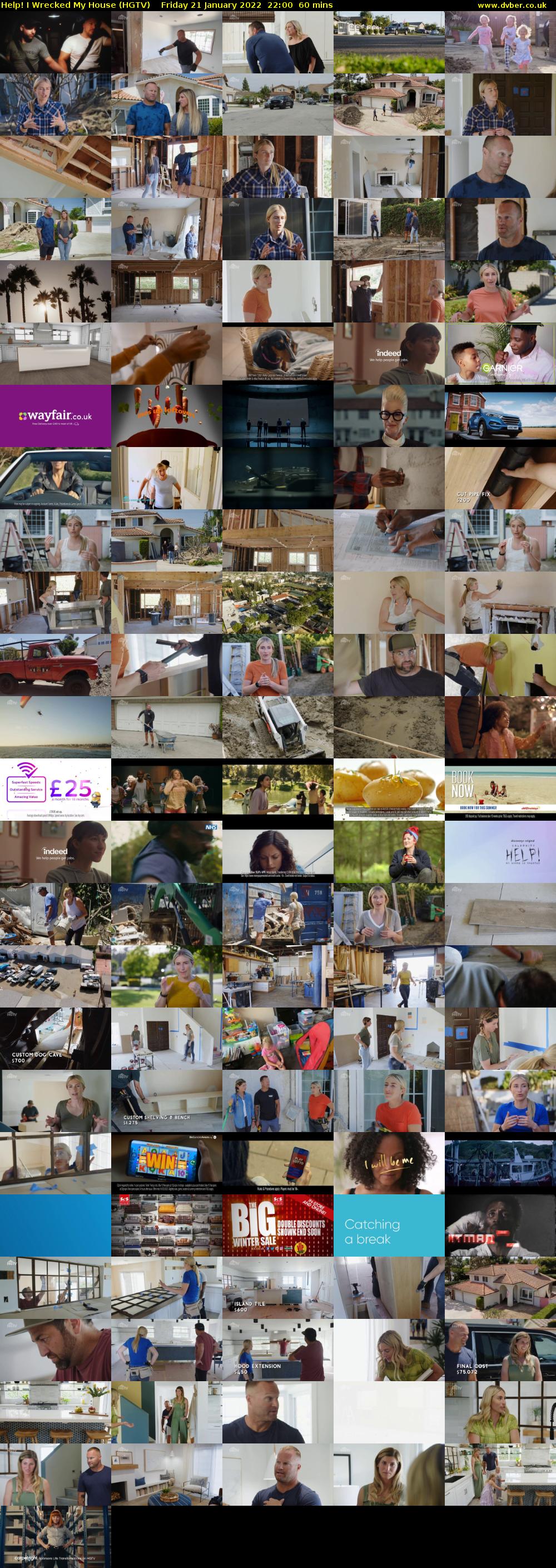 Help! I Wrecked My House (HGTV) Friday 21 January 2022 22:00 - 23:00