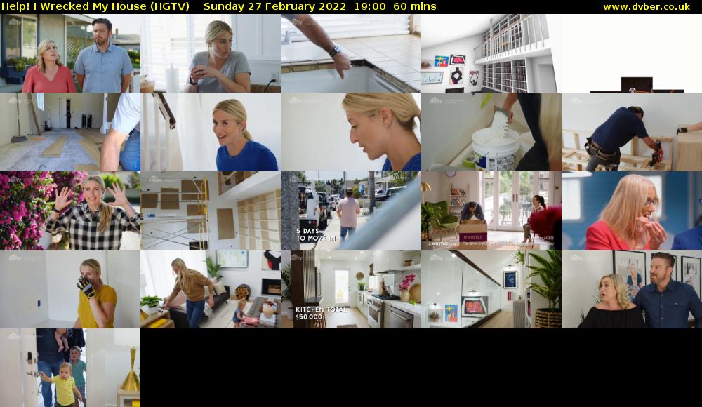 Help! I Wrecked My House (HGTV) Sunday 27 February 2022 19:00 - 20:00