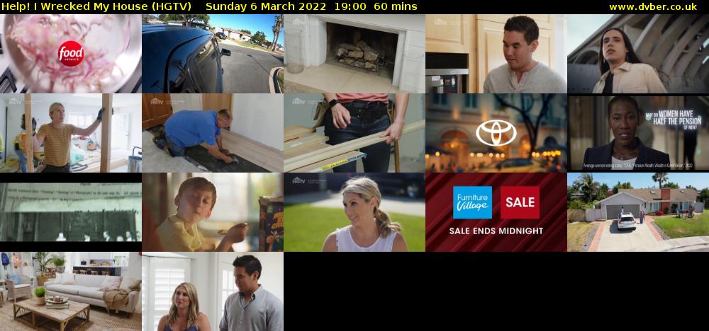 Help! I Wrecked My House (HGTV) Sunday 6 March 2022 19:00 - 20:00