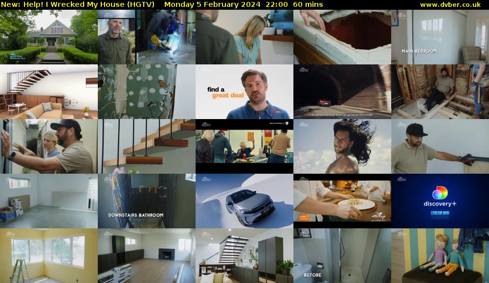 Help! I Wrecked My House (HGTV) Monday 5 February 2024 22:00 - 23:00