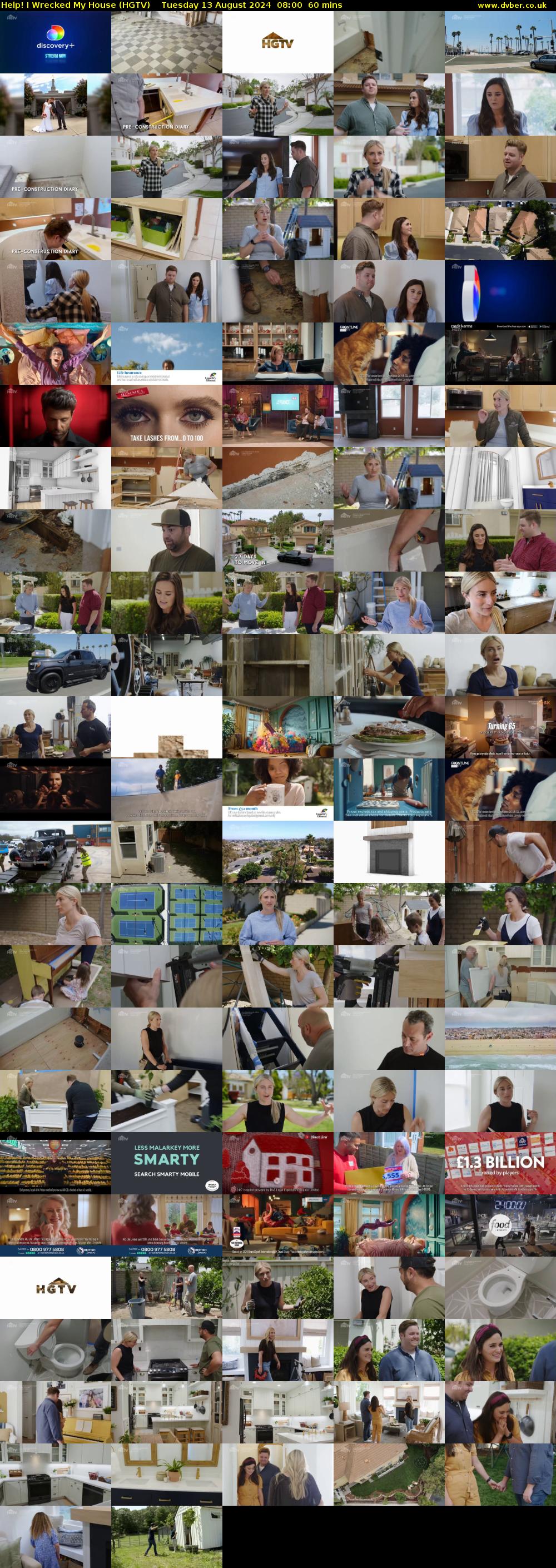 Help! I Wrecked My House (HGTV) Tuesday 13 August 2024 08:00 - 09:00