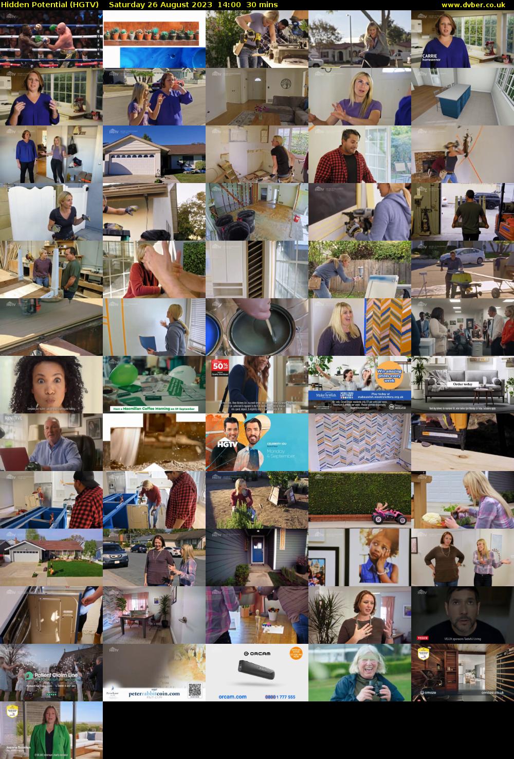 Hidden Potential (HGTV) Saturday 26 August 2023 14:00 - 14:30