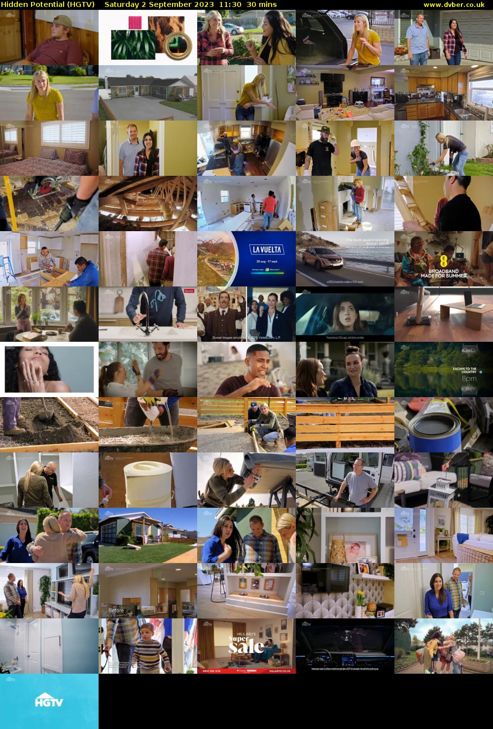 Hidden Potential (HGTV) Saturday 2 September 2023 11:30 - 12:00