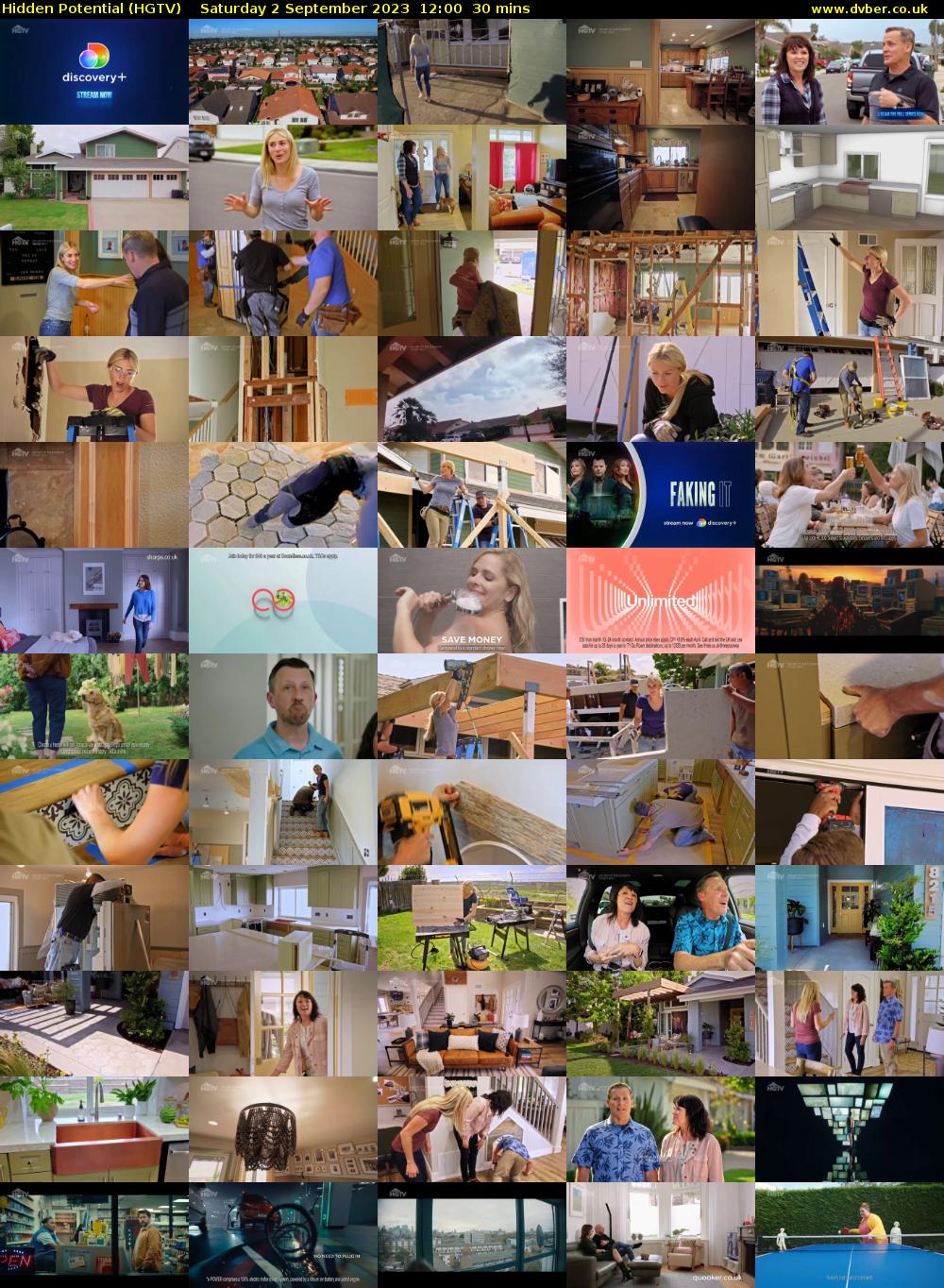 Hidden Potential (HGTV) Saturday 2 September 2023 12:00 - 12:30