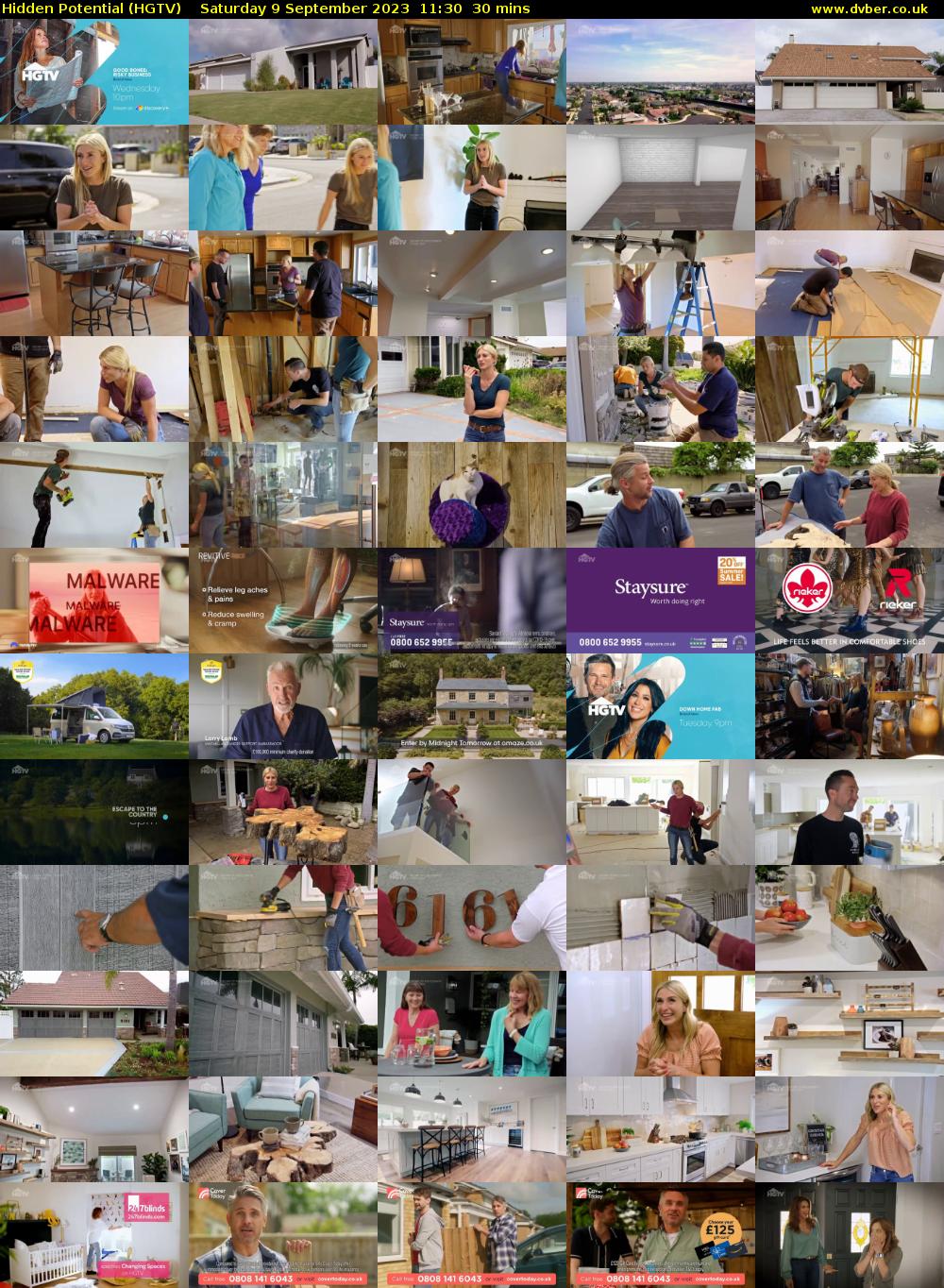 Hidden Potential (HGTV) Saturday 9 September 2023 11:30 - 12:00