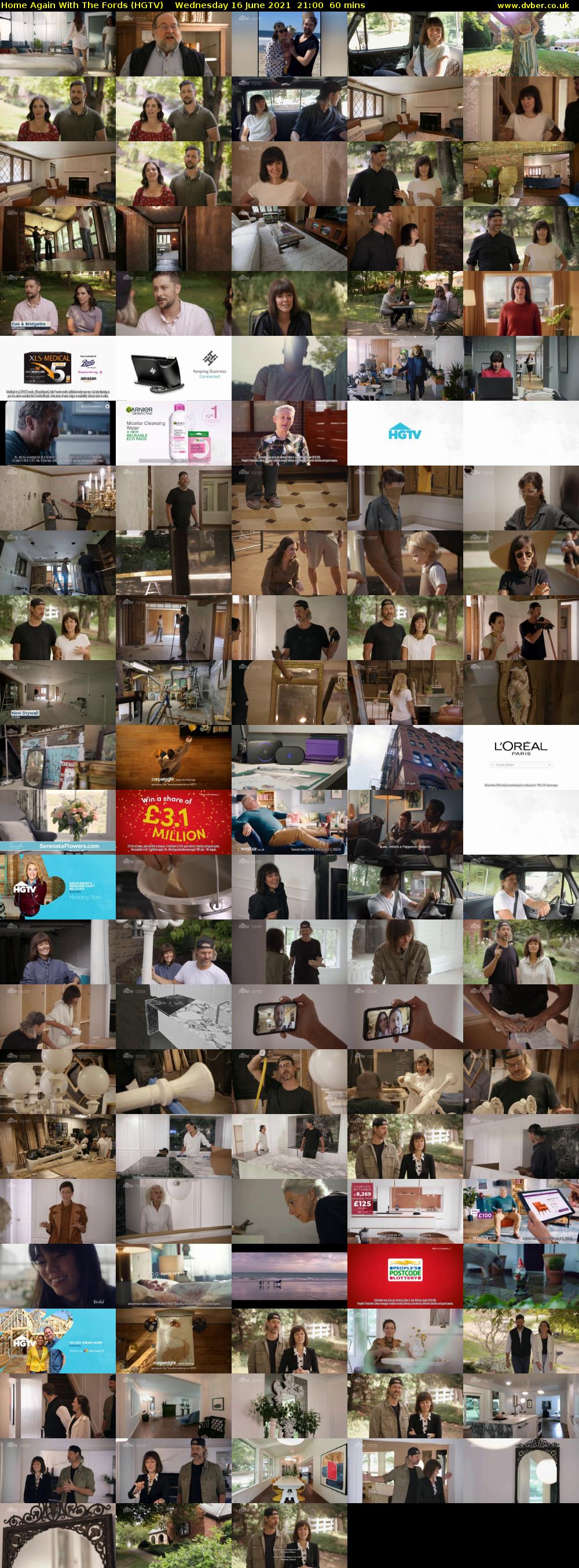 Home Again With The Fords (HGTV) Wednesday 16 June 2021 21:00 - 22:00