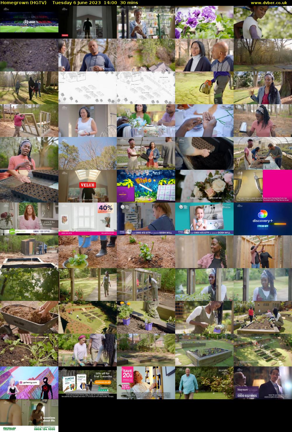 Homegrown (HGTV) Tuesday 6 June 2023 14:00 - 14:30