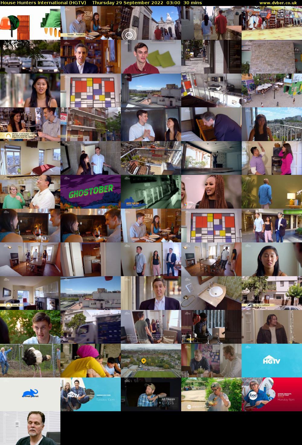 House Hunters International (HGTV) Thursday 29 September 2022 03:00 - 03:30