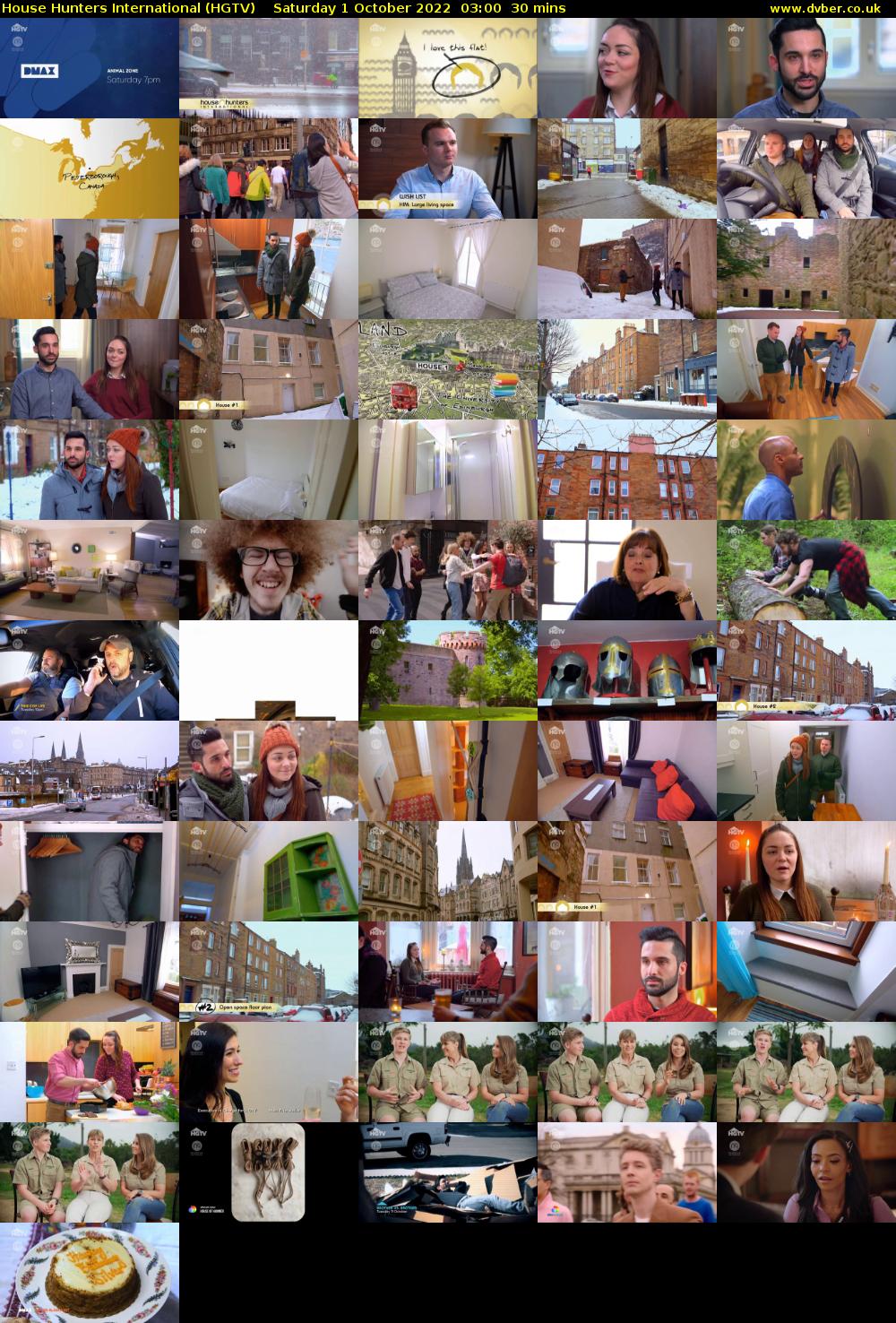 House Hunters International (HGTV) Saturday 1 October 2022 03:00 - 03:30