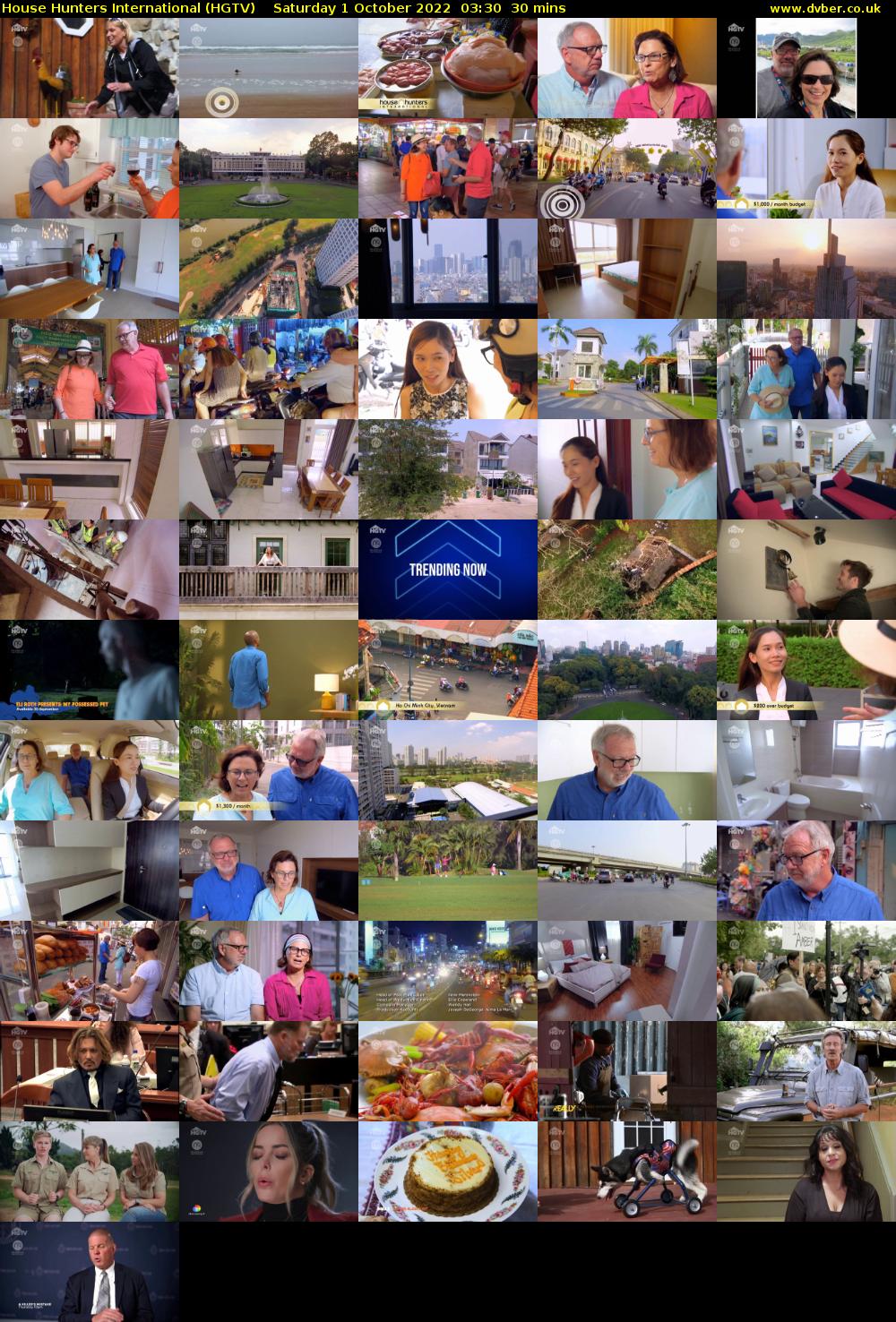 House Hunters International (HGTV) Saturday 1 October 2022 03:30 - 04:00