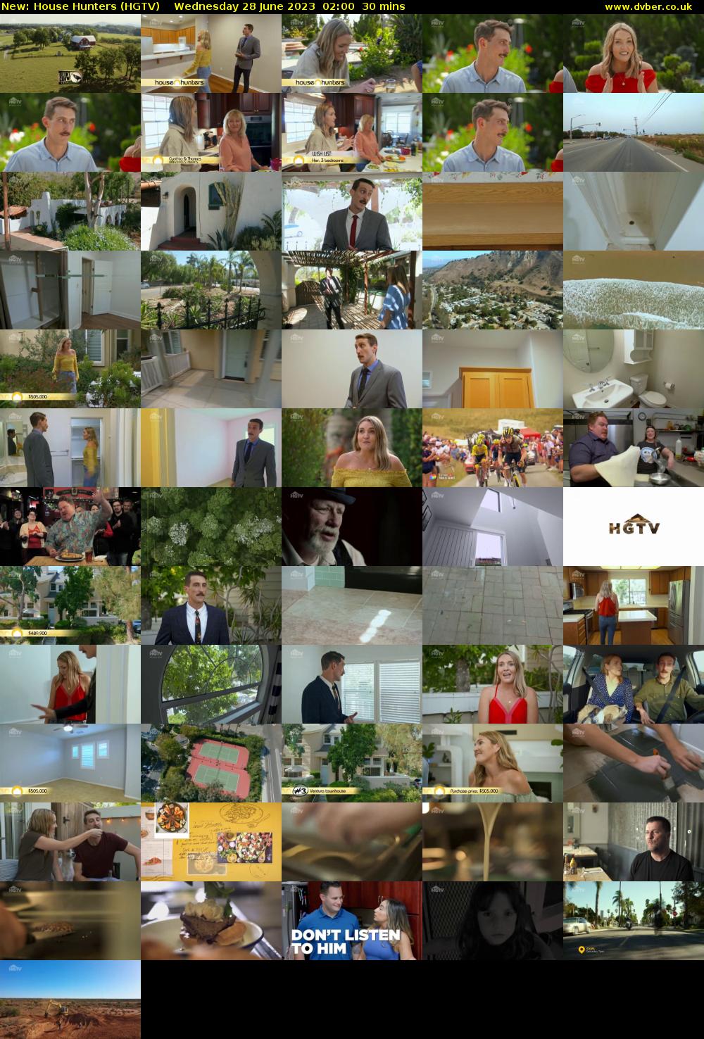 House Hunters (HGTV) Wednesday 28 June 2023 02:00 - 02:30