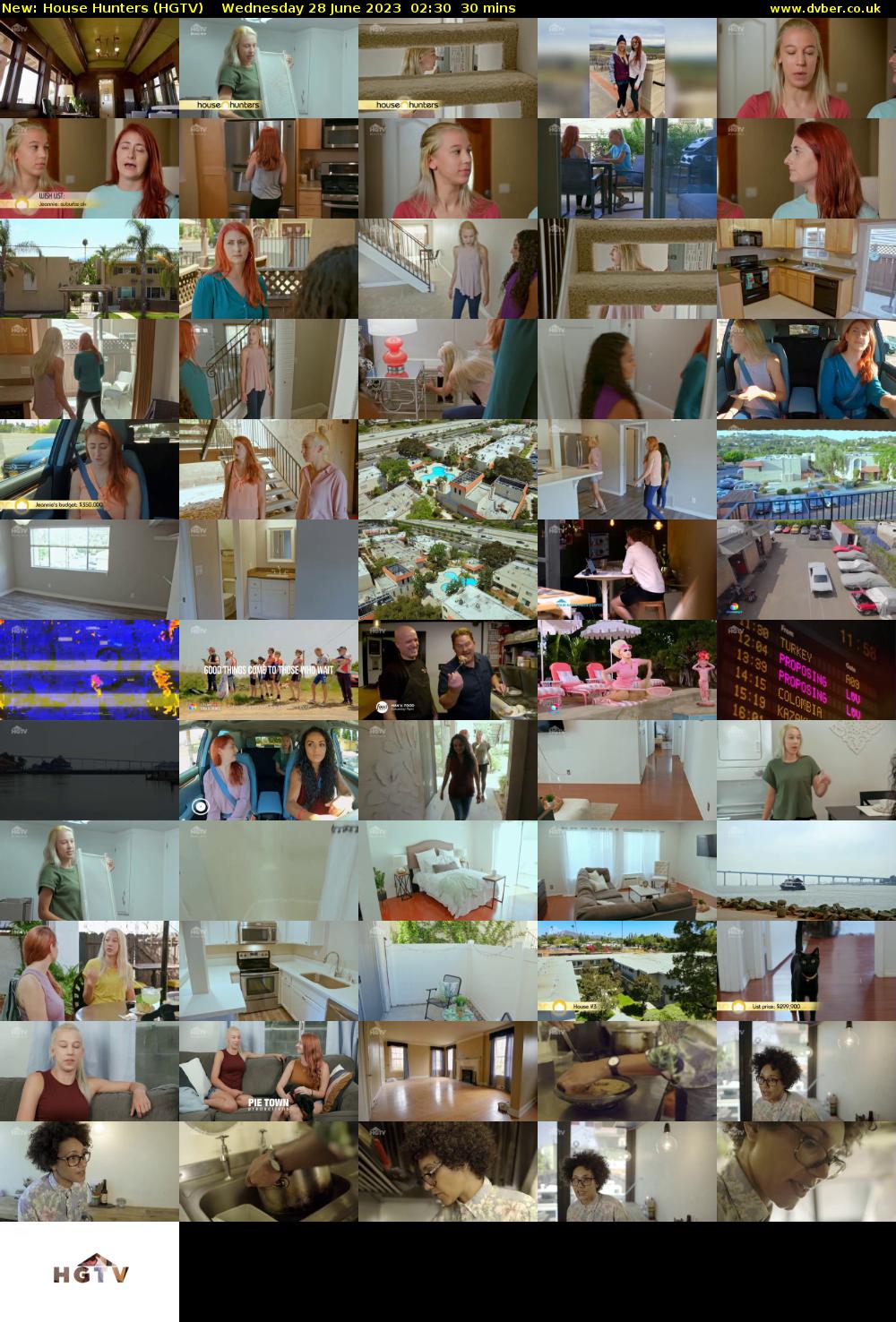 House Hunters (HGTV) Wednesday 28 June 2023 02:30 - 03:00