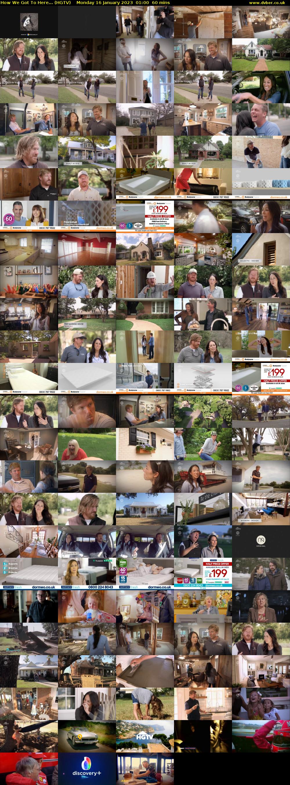 How We Got To Here... (HGTV) Monday 16 January 2023 01:00 - 02:00
