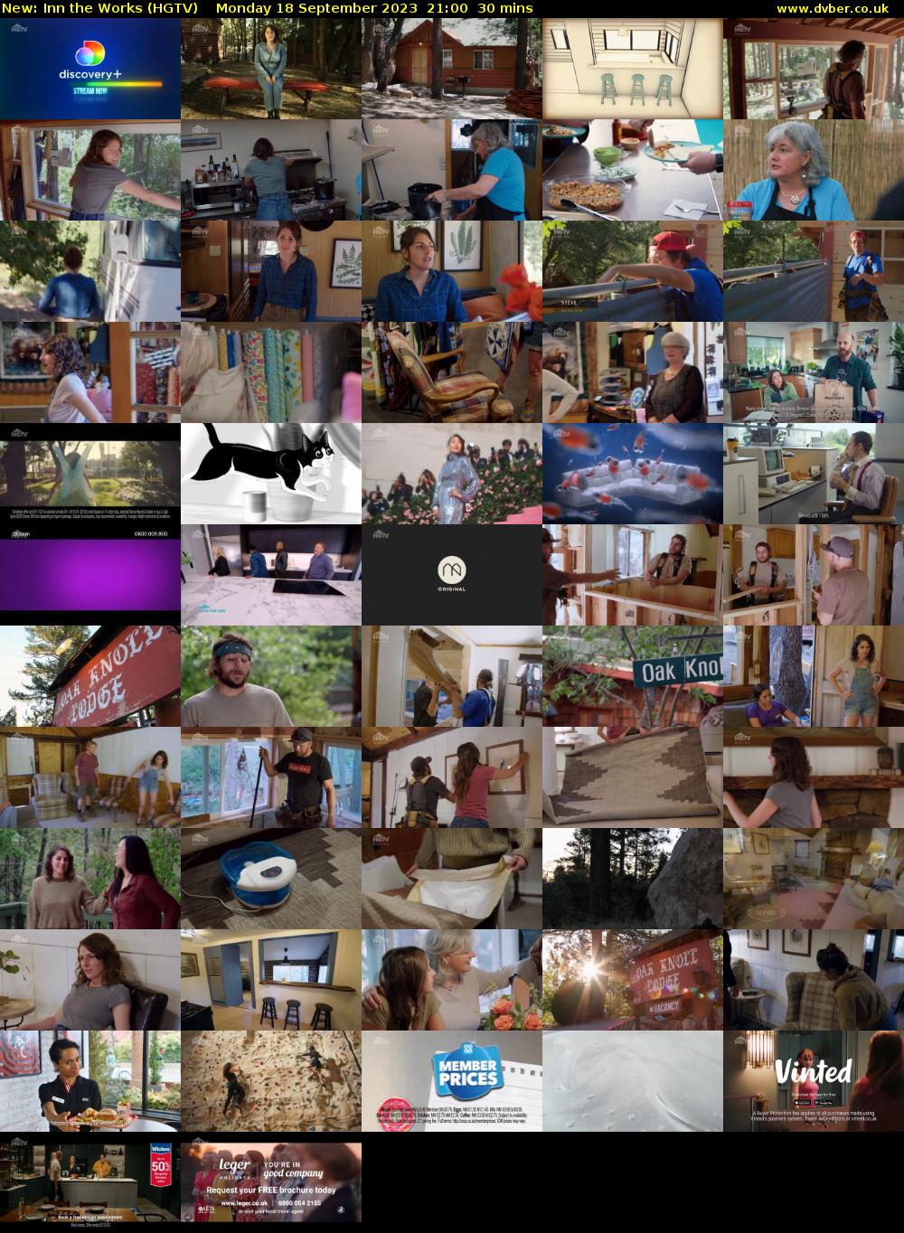 Inn the Works (HGTV) Monday 18 September 2023 21:00 - 21:30