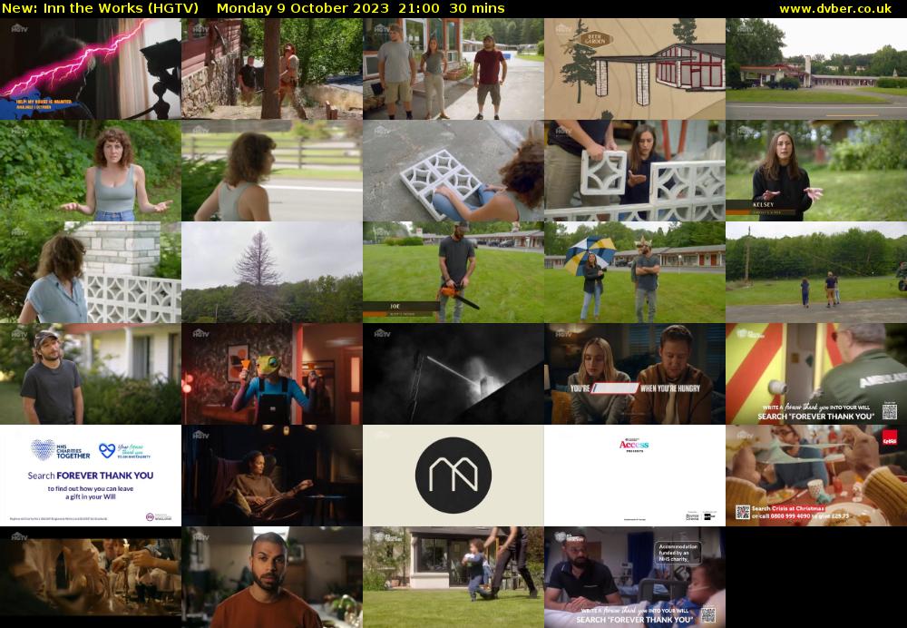 Inn the Works (HGTV) Monday 9 October 2023 21:00 - 21:30