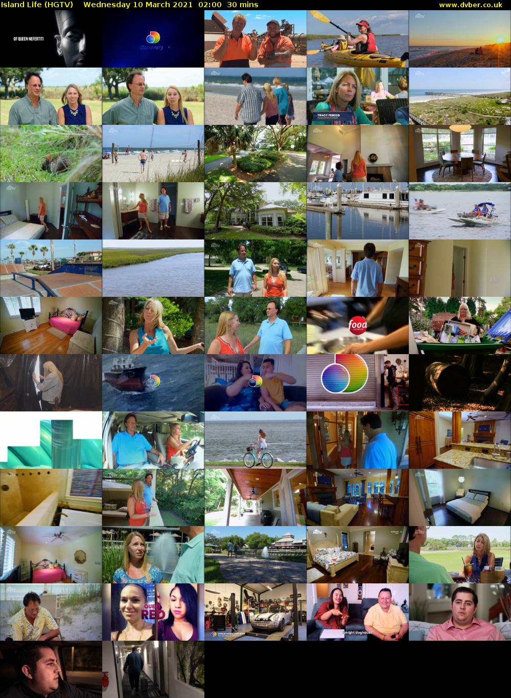 Island Life (HGTV) Wednesday 10 March 2021 02:00 - 02:30