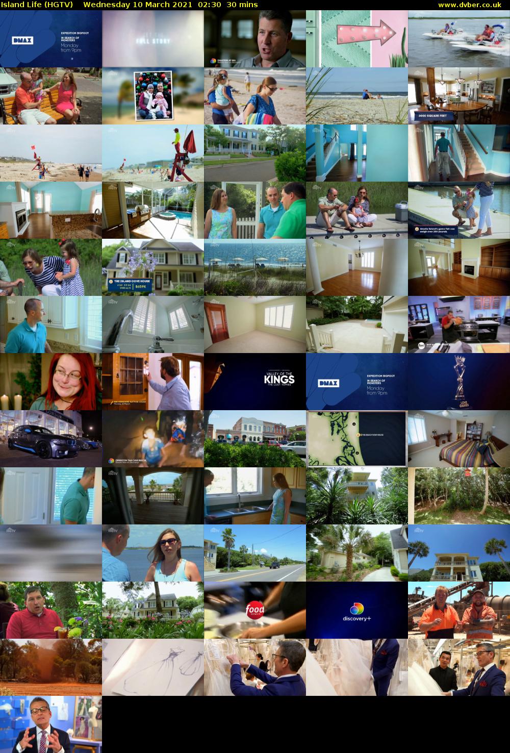 Island Life (HGTV) Wednesday 10 March 2021 02:30 - 03:00