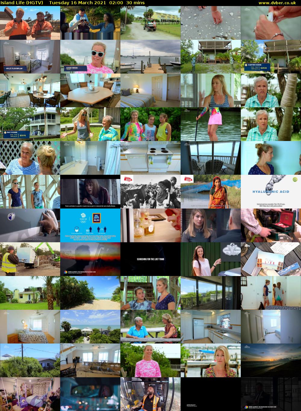 Island Life (HGTV) Tuesday 16 March 2021 02:00 - 02:30