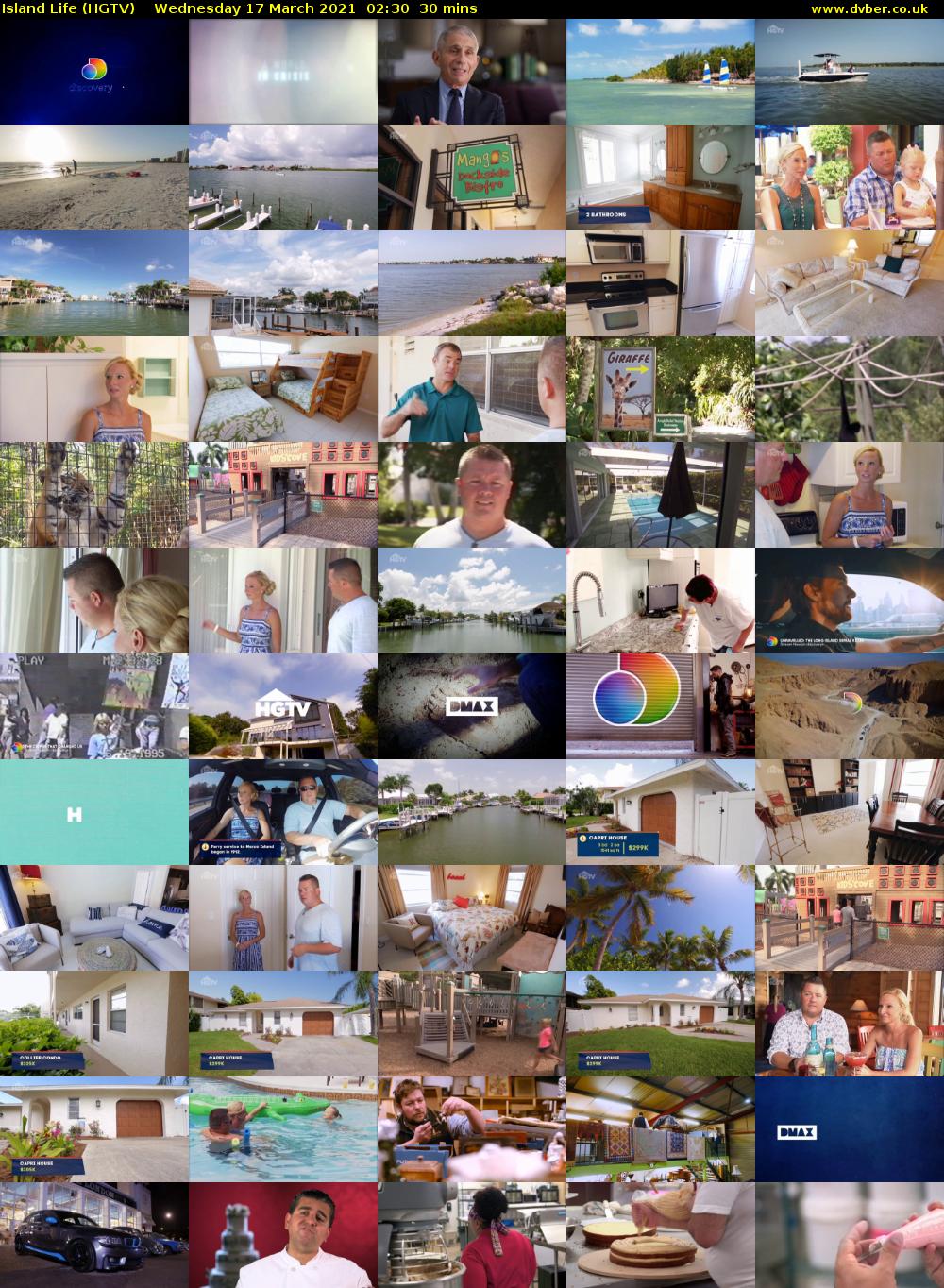Island Life (HGTV) Wednesday 17 March 2021 02:30 - 03:00