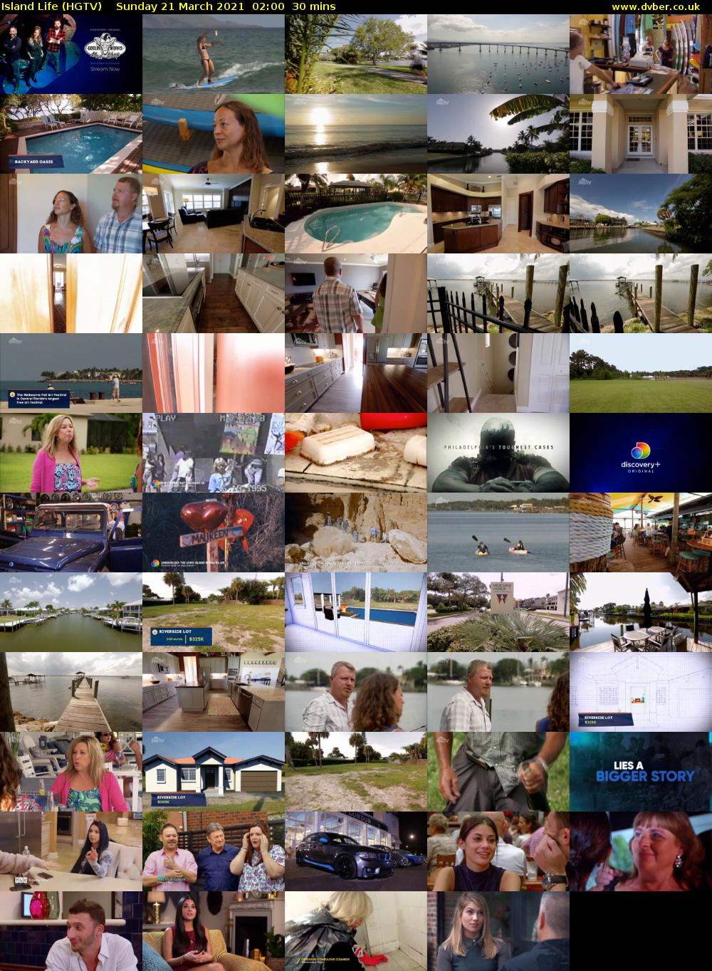 Island Life (HGTV) Sunday 21 March 2021 02:00 - 02:30
