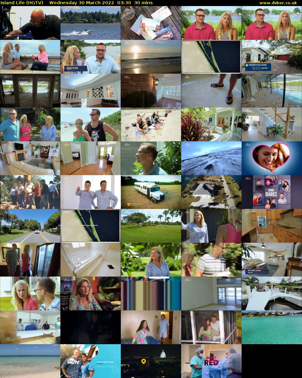 Island Life (HGTV) Wednesday 30 March 2022 03:30 - 04:00
