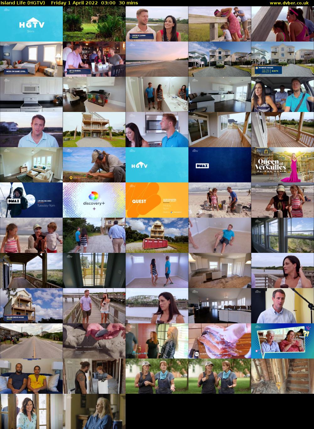 Island Life (HGTV) Friday 1 April 2022 03:00 - 03:30