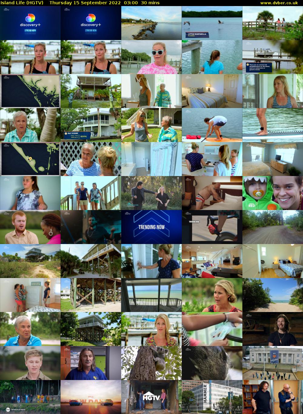 Island Life (HGTV) Thursday 15 September 2022 03:00 - 03:30